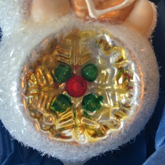 Inge Glass: Heirlooms- 2011 Snow Child Gingerbread/Heart GLASS Ornament- Germany - Picture 7 of 16